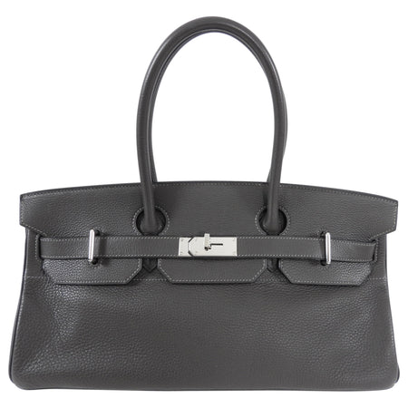 Hermes JPG Shoulder Birkin Graphite Clemence