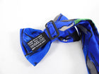 Hermes Vintage Blue Silk Mini Bow Tie