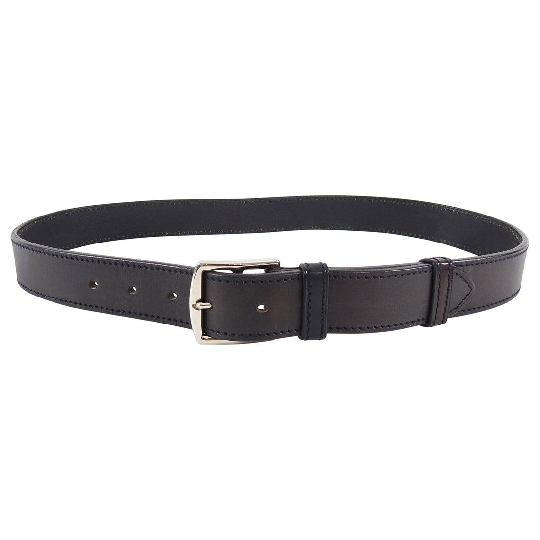 Hermes Dark Brown Leather Etriviere H Belt SHW - 85 / 34