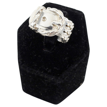 Louis Vuitton Empreinte Ring, White Gold and Diamonds Grey. Size 52