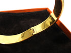Hermes Black and Gold Clic H Narrow PM Bracelet