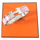 Hermes Clic H Rose Dilirium Palladium Bracelet