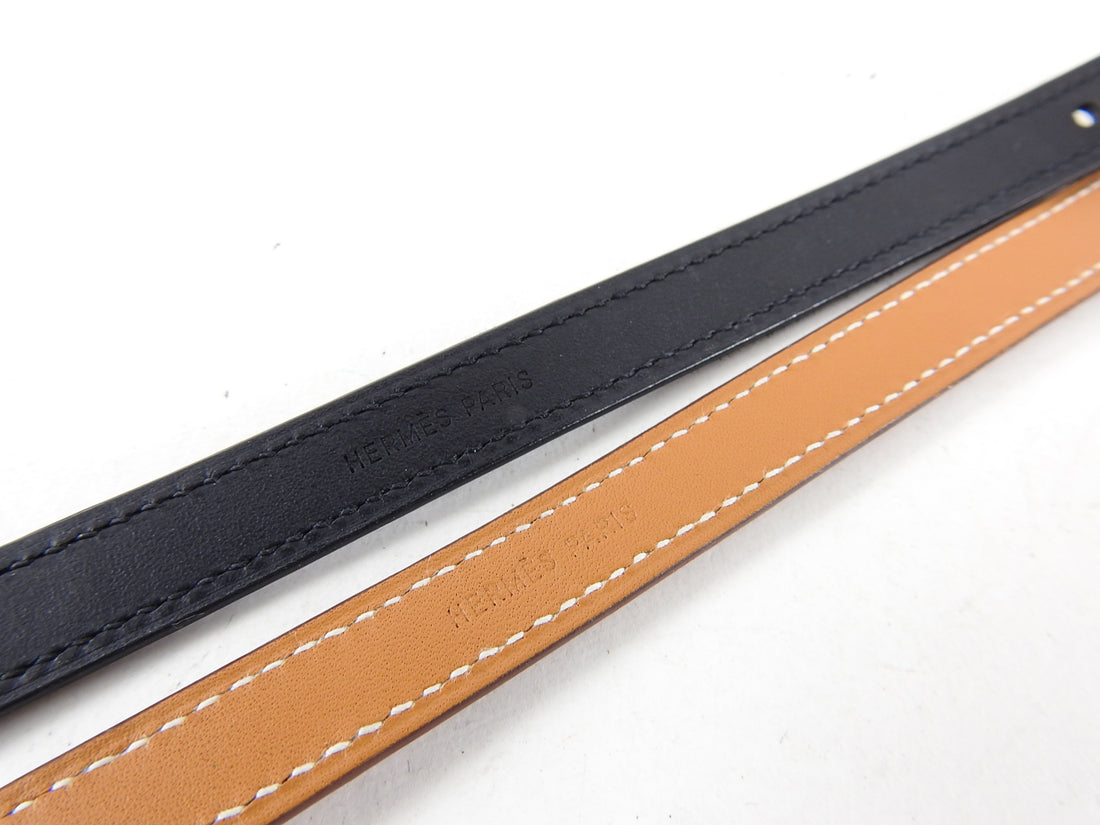 Hermes Clou de Selle Leather Strap Bracelet Set 