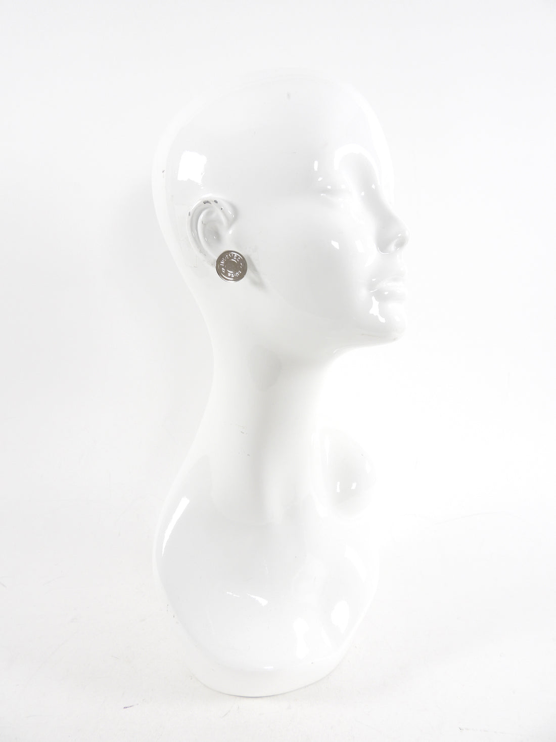 Hermes Vintage Clou de Selle Button Clip Earrings