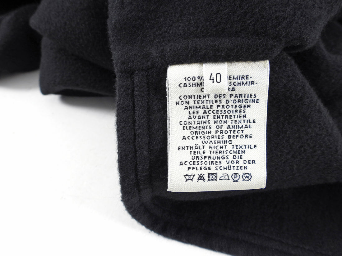 Hermes Black Cashmere 3 in 1 Coat - M (6/8)