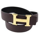 Hermes Constance H Belt Kit Black and Gold 32mm