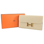 Hermes Constance Long Wallet Trench Rose Gold Epsom Leather 