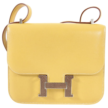 Hermes Limited Edition Bicolor Marquette Constance Mini 18 Lizard