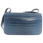 Hermes Constance Elan Matte Nilo Crocodile Blue Jean PHW