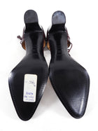 Hermes Burgundy Patent LuLu D’Orsay Heels - 38 / 7.5