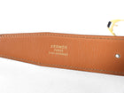 Hermes Vintage 1991 Etrier 30mm Black Leather Belt - 30-33