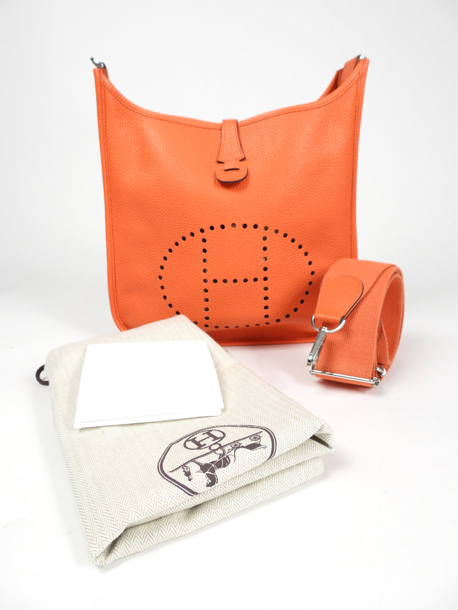 Sac hermes best sale evelyne orange