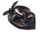 Hermes 24 Faubourg Black and Multi Silk 90cm Scarf