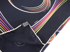 Hermes 24 Faubourg Black and Multi Silk 90cm Scarf