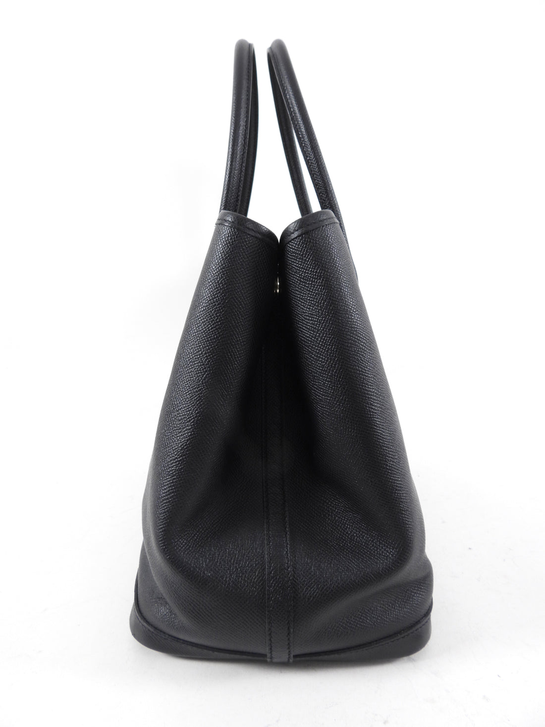 Hermes Garden Party Medium PM 36 Noir Black Leather Tote Bag