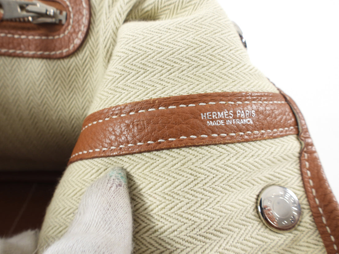 Hermes Garden Party Negonda Leather Gold TPM 30 PHW Tote Bag – I MISS YOU  VINTAGE