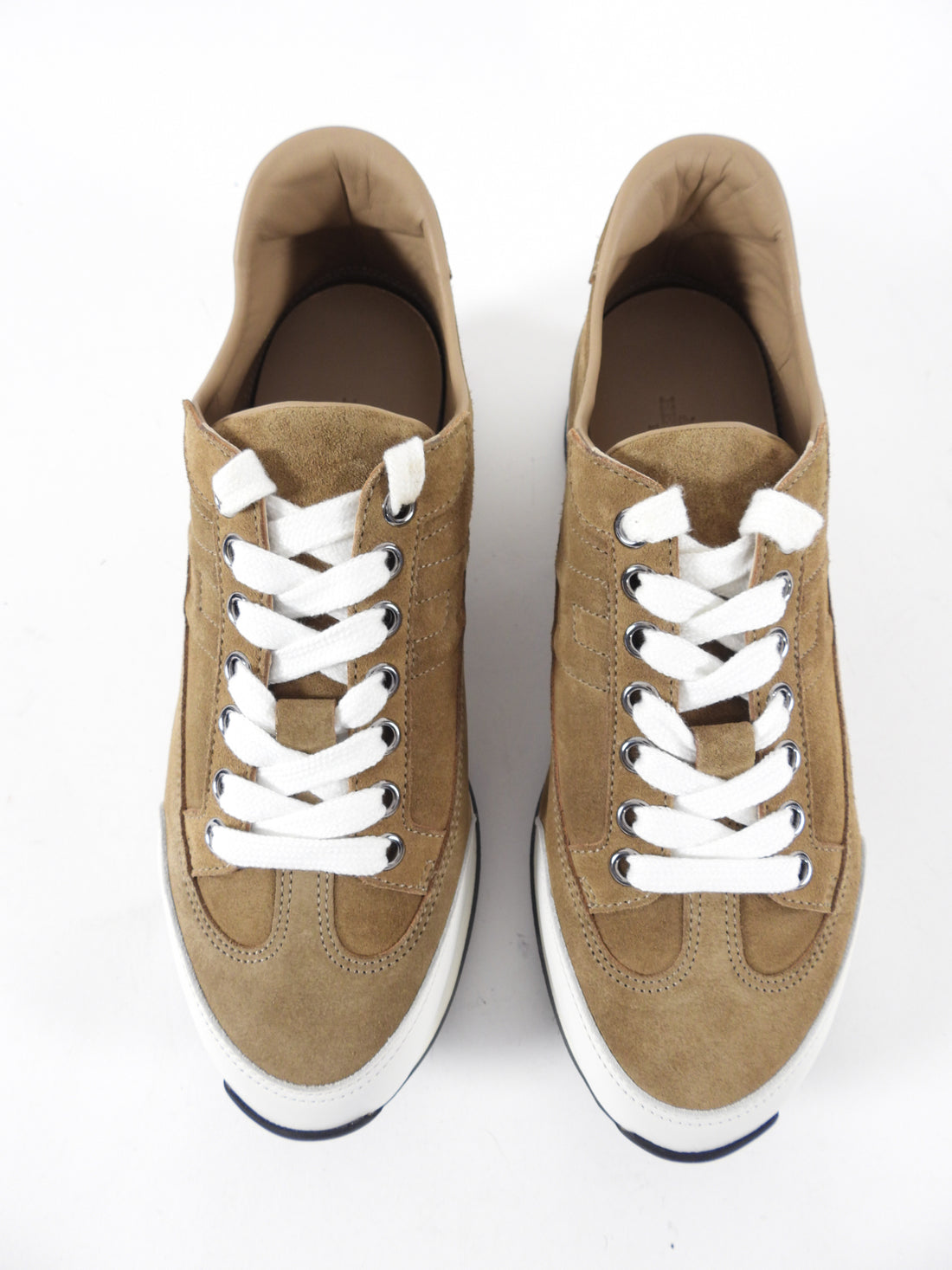 Hermes Goal Suede Light Brown Sneakers - 37 / USA 6.5 – I MISS YOU VINTAGE