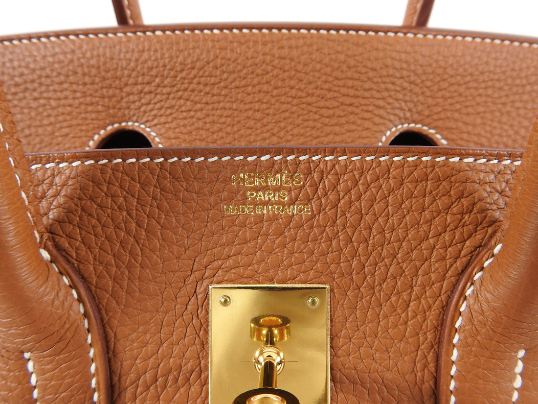 Hermes Birkin 35 Taurillon Clemence Leather with Gold Hardware