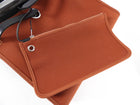 Hermes Herbag Zip 31 Toile Chocolate Brown Bag