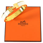 Hermes Clic H Narrow Ivory / GHW H Bracelet - PM