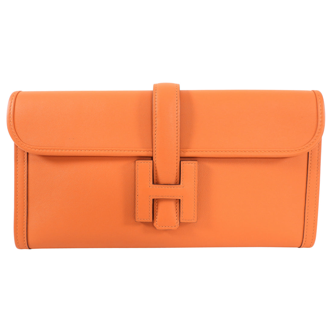 Hermes Orange Swift Jige Elan 29 Clutch Bag – I MISS YOU VINTAGE