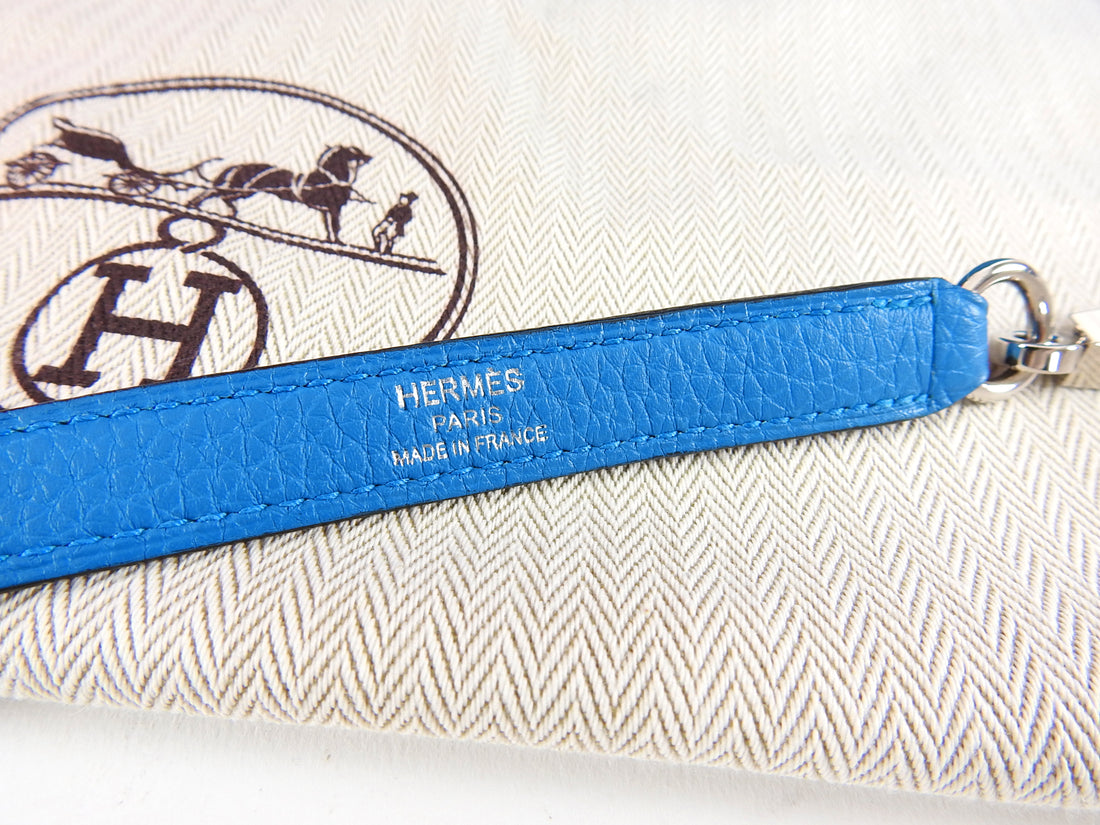 Hermès Kelly Depeches 25 Bleu Saphir Palladium Hardware – The