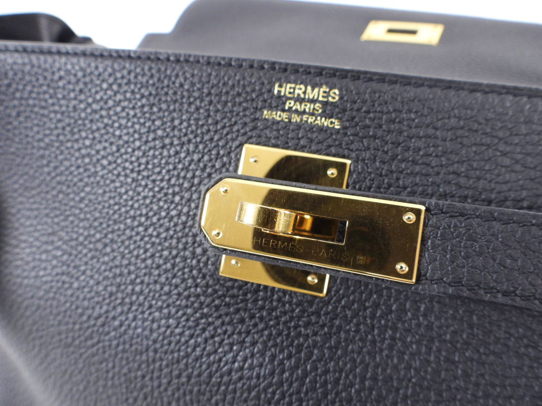 Hermès 1999 pre-owned Kelly 35 Retourne two-way handbag, Brown