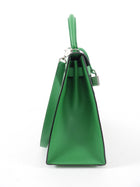 Hermes Kelly 28 Sellier Epsom Green Bamboo PHW Bag
