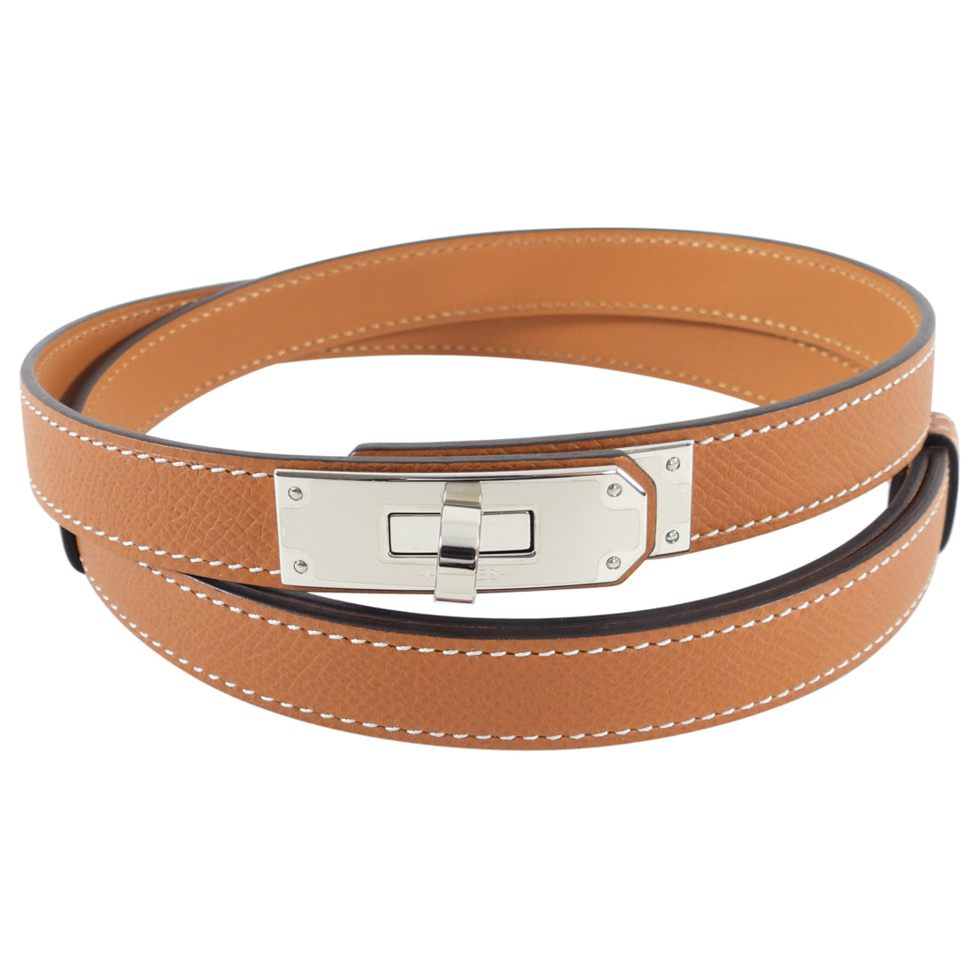 Hermes Kelly 18 Belt in Gold Epsom Leather PHW
