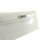 Hermes Kelly Elan Clutch in Gris Perle Box Leather PHW