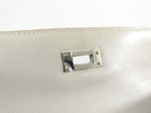 Hermes Kelly Elan Clutch in Gris Perle Box Leather PHW