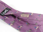 Hermes Vintage Mauve Silk Equestrian Tie 7225 UA 