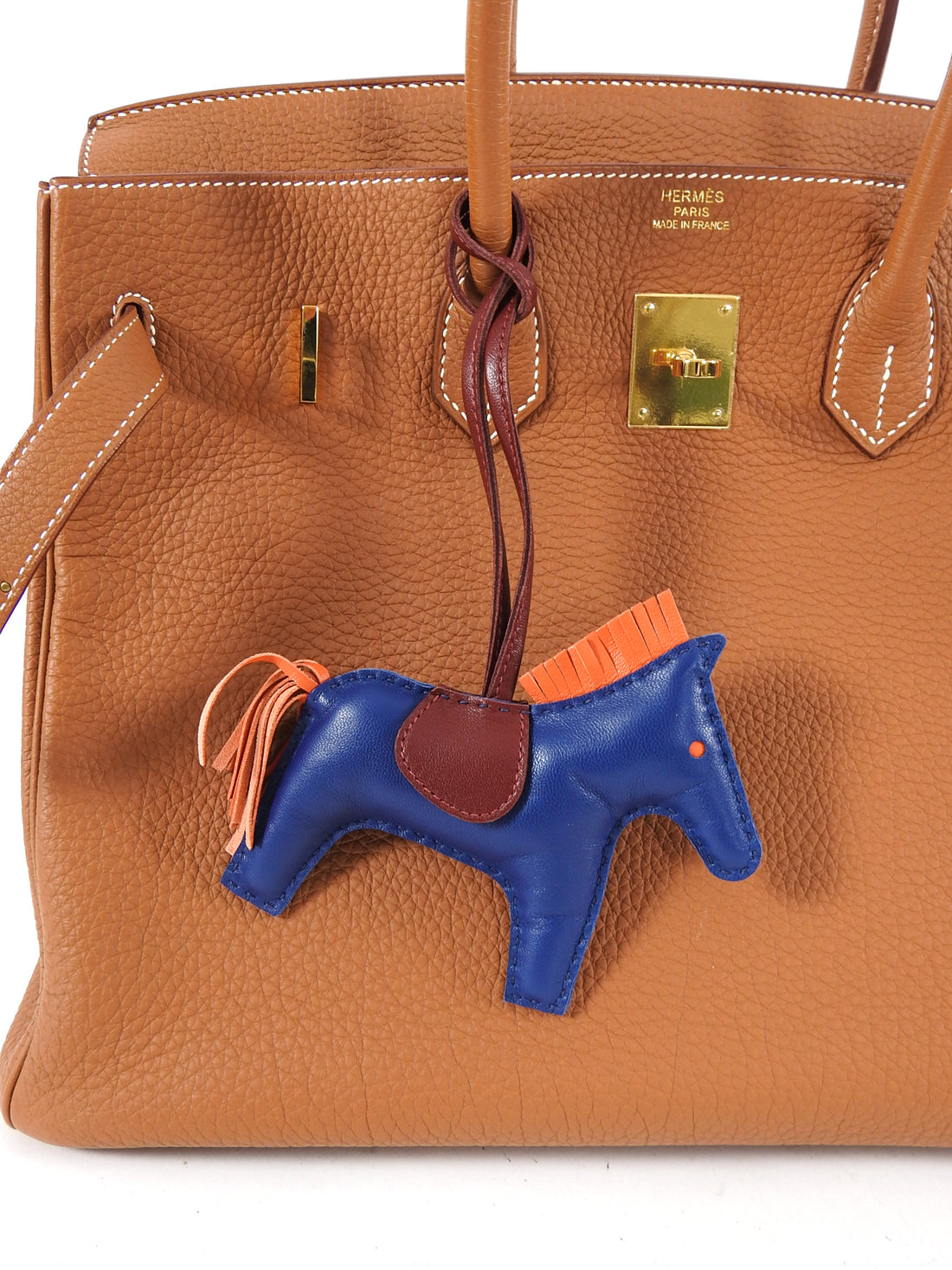 hermes bag with horse charm
