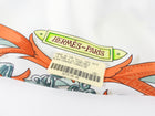Hermes Le Mors a la Conetable White Silk 90cm Scarf