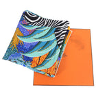 Hermes Mountain Zebra Silk 90cm Scarf - Multicolour
