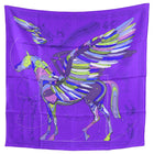 Hermes Le Pegase D’Hermes Purple Pegasus 90cm Scarf