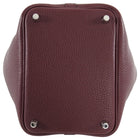 Hermes Bordeaux Clemence Picotin PM Lock Bag