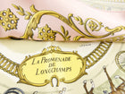 Hermes La Promenade de Longchamps Light Pink 90cm Silk Scarf