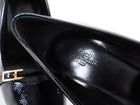 Hermes Black Patent Leather Pumps with Buckle Detail - 37