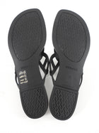 Hermes Black Rubber Aloha Sandals - 37