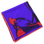 Hermes Caleche Elastique Purple Red Silk Jersey Scarf
