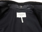 Hermes Black Shearling Collar Leather Biker Jacket - FR38 / USA 6