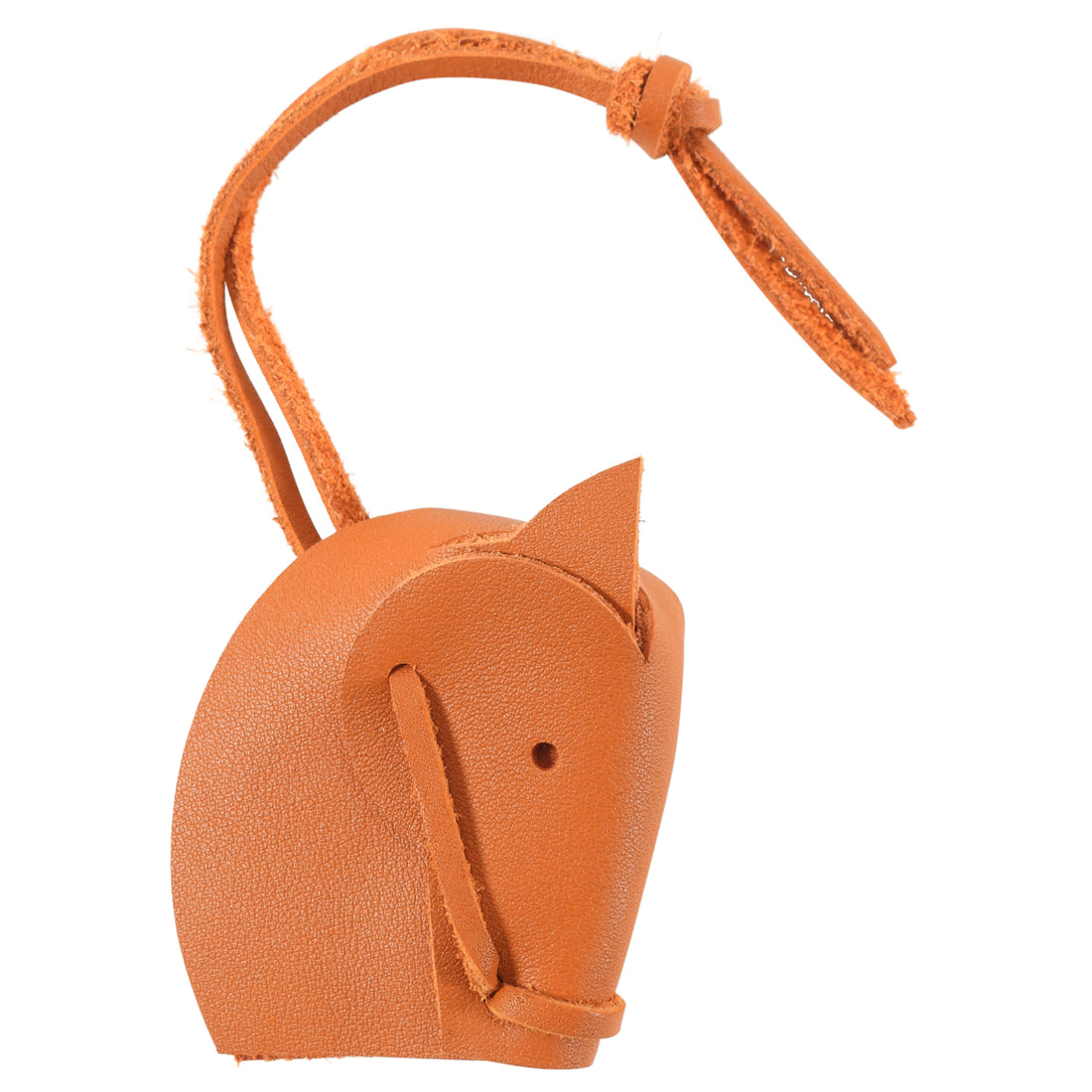 Hermes Tete de Cheval Burnt Orange Bag Charm 
