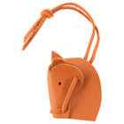 Hermes Tete de Cheval Burnt Orange Bag Charm 