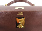 Hermes Vintage 1992 Kelly 32 Sellier Courchevel Leather GHW.  