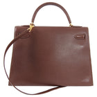 Hermes Vintage 1992 Kelly 32 Sellier Courchevel Leather GHW.  