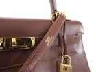 Hermes Vintage 1992 Kelly 32 Sellier Courchevel Leather GHW.  