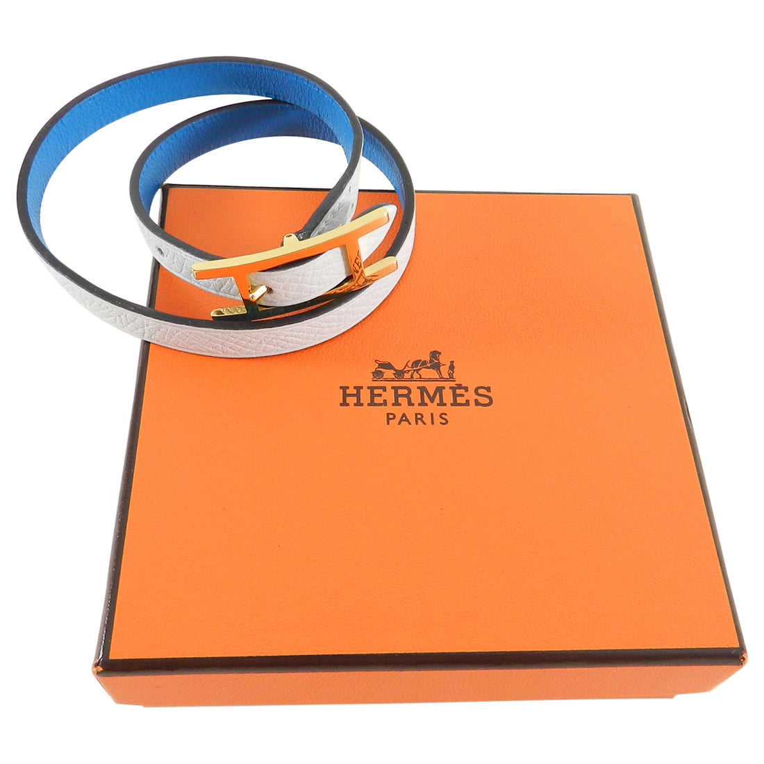 Hermès - Behapi Double Tour So Blue Bracelet