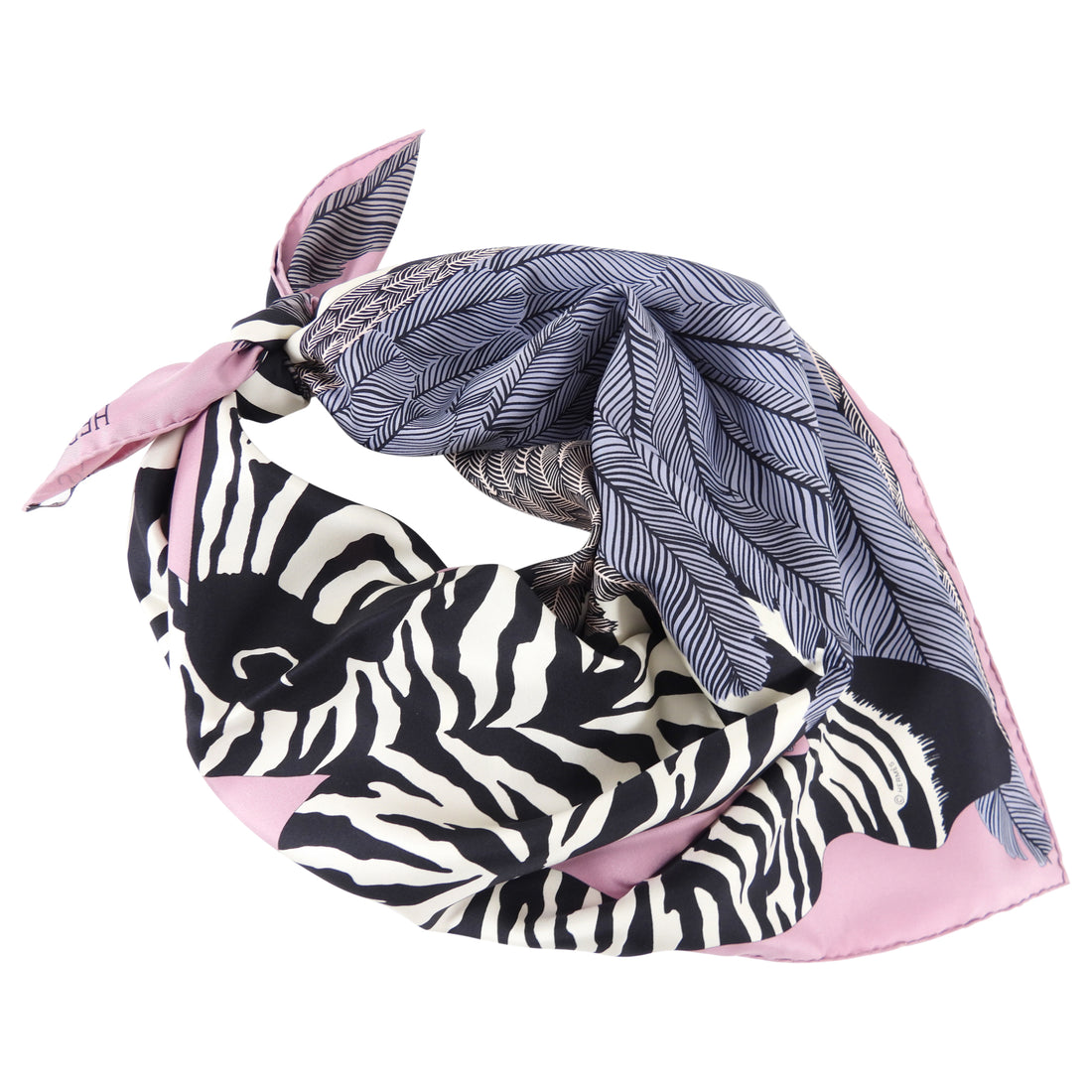 Hermès Zebra Pegasus Silk Scarf 90