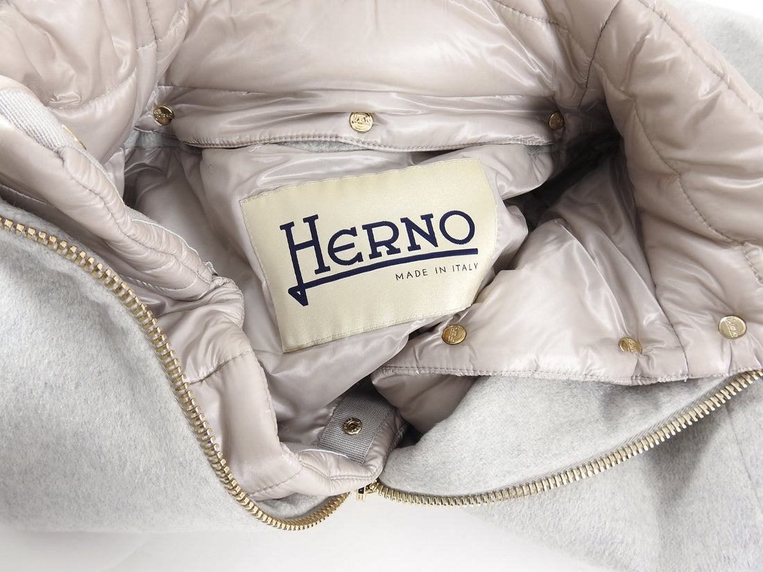 Herno 2 in 1 Cashmere Puffer Cocoon Coat - IT42 / 6